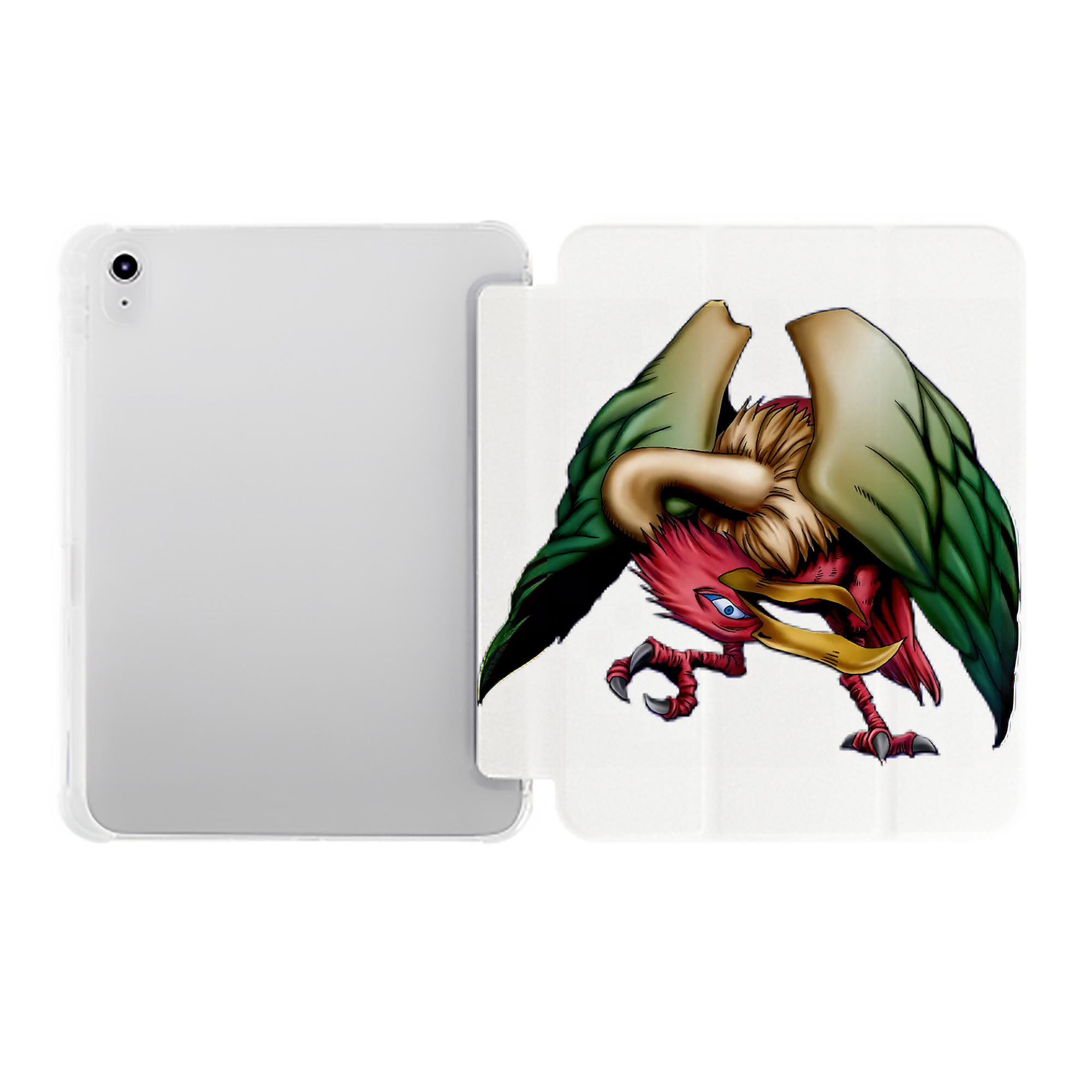 （画像用） 遊☆戯☆王 Yu-Gi-Oh! IPad ケース ペン収納付き 三つ折りスタンド PUレザー×シリコン 対応機種9.5/10.5/10.9インチ